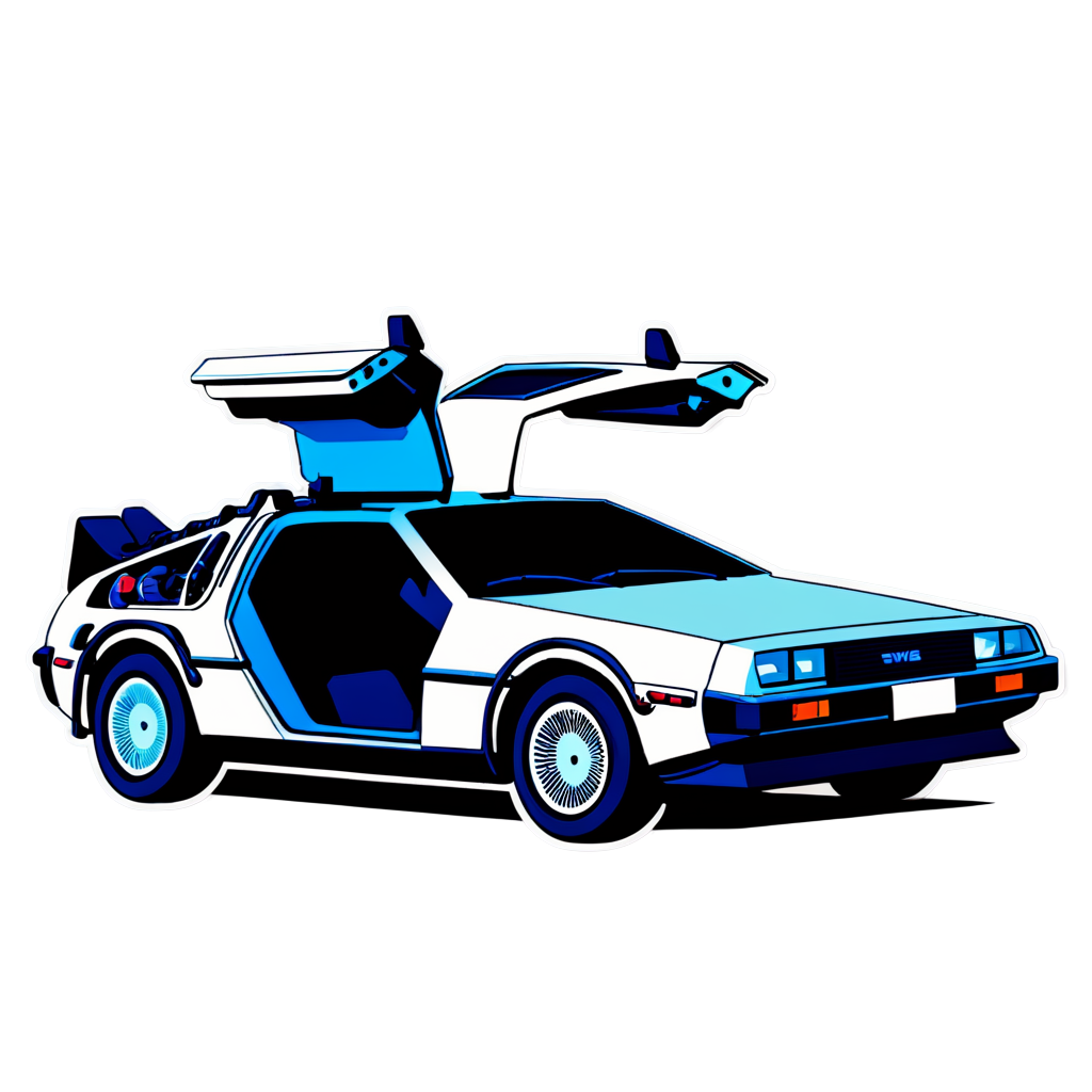 Delorean Sticker Collection