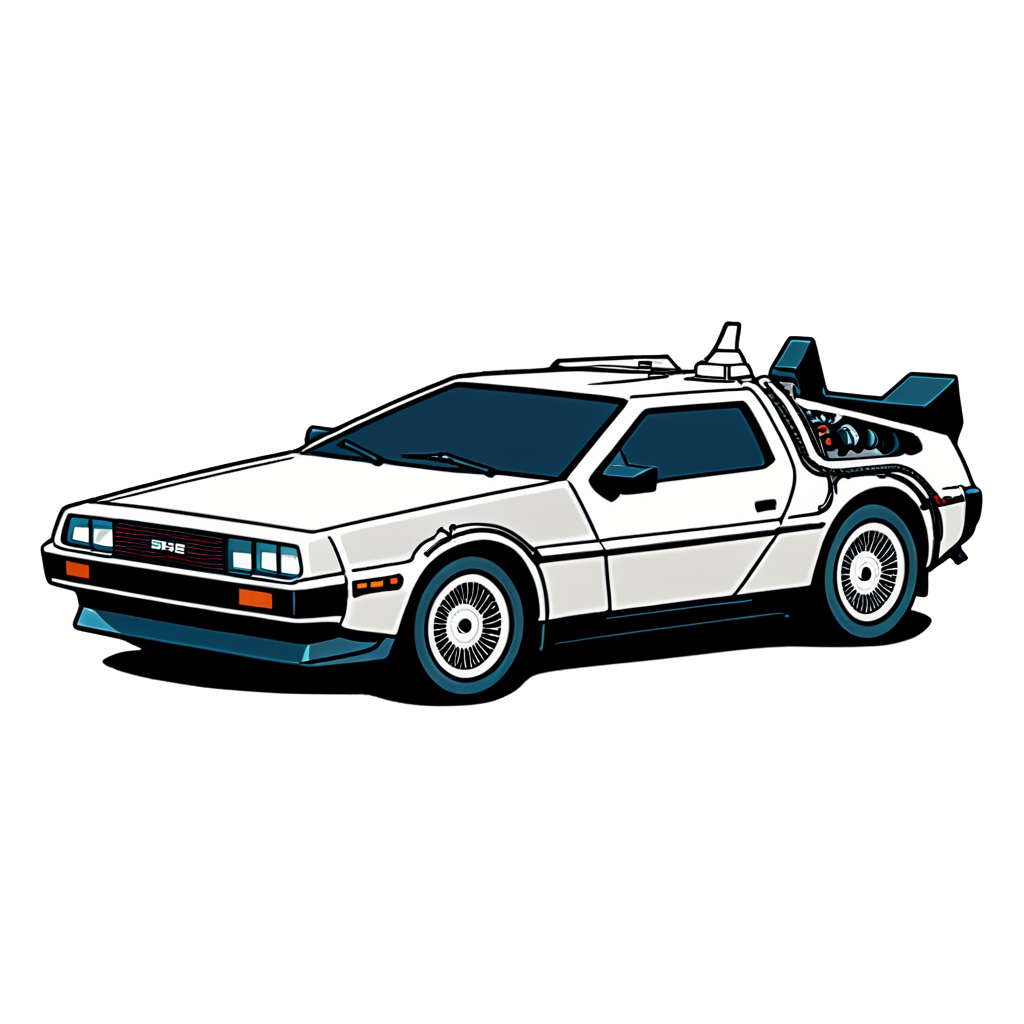 Delorean Sticker Collection