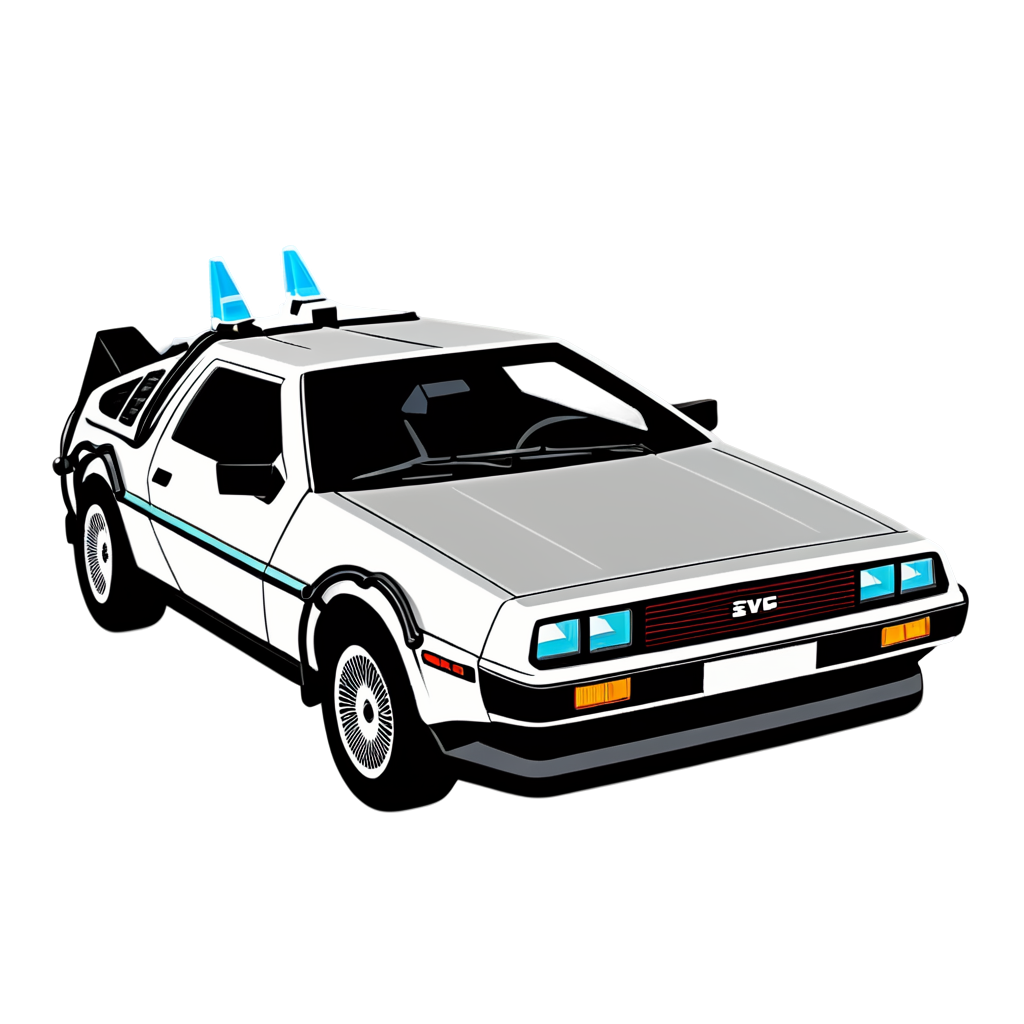 Delorean Sticker Collection