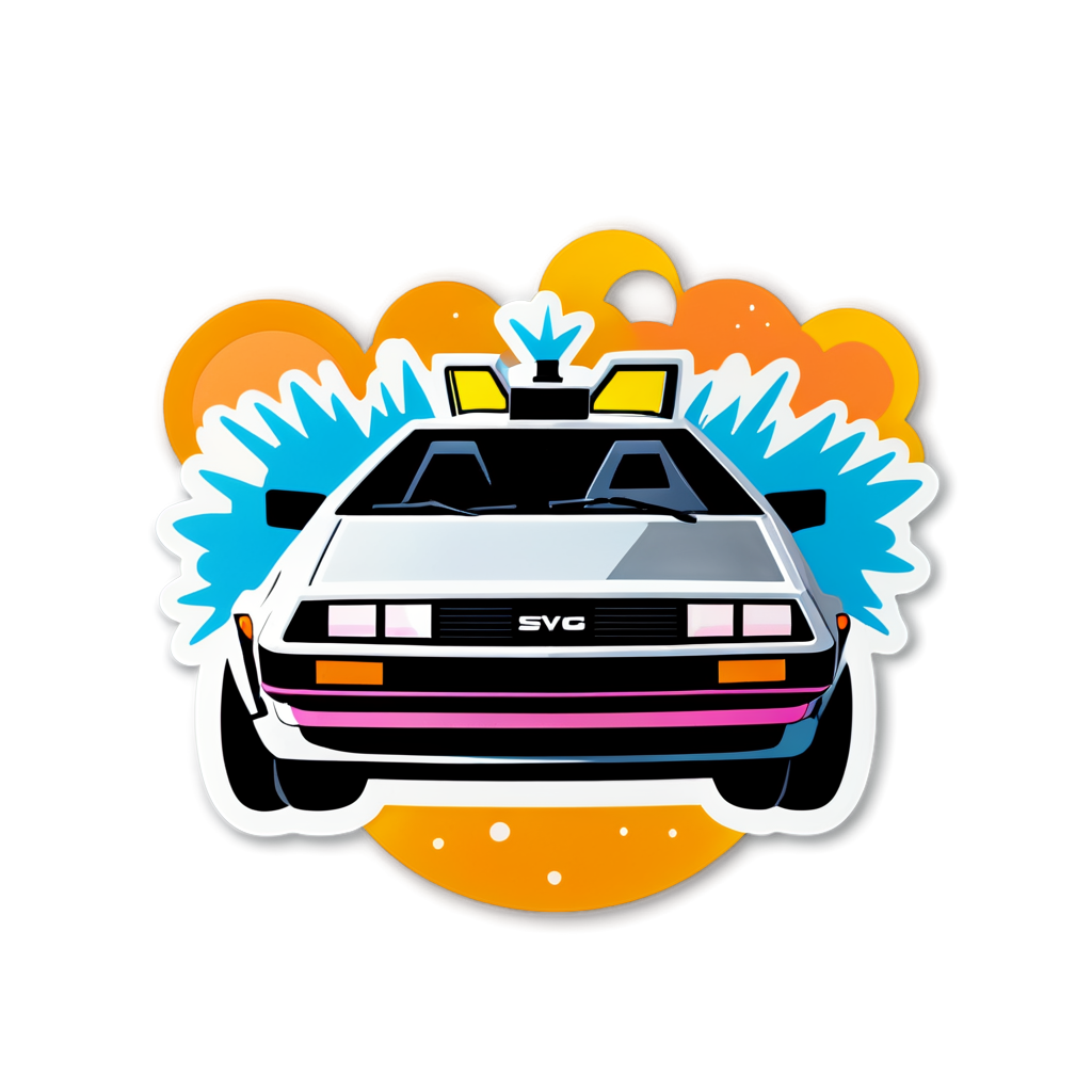 Delorean Sticker Ideas