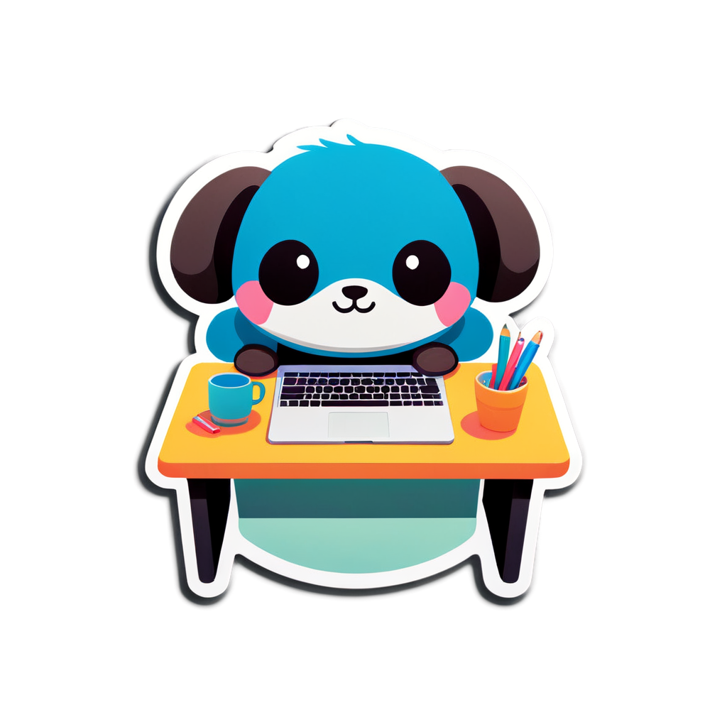 Cute Desk Sticker