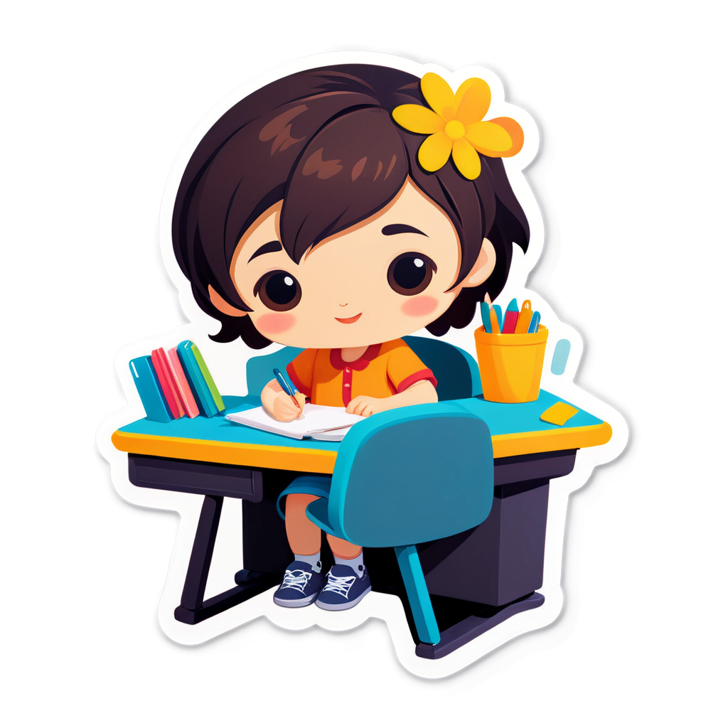 Cute Desk Sticker