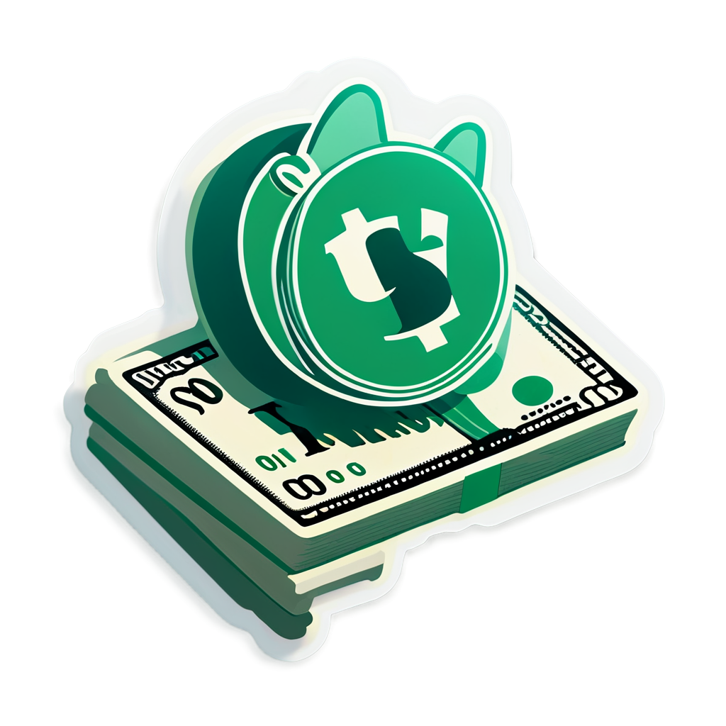 Cute Dinero Sticker