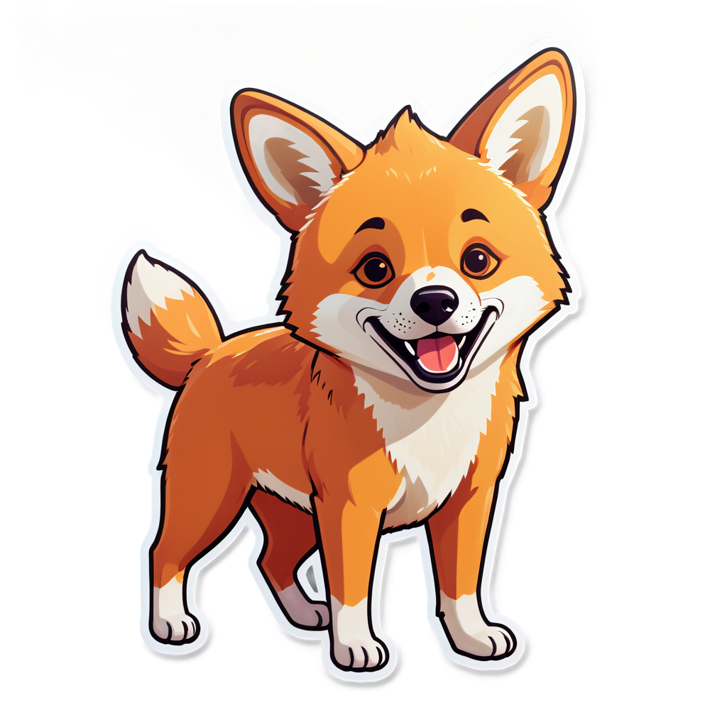 Cute Dingo Sticker