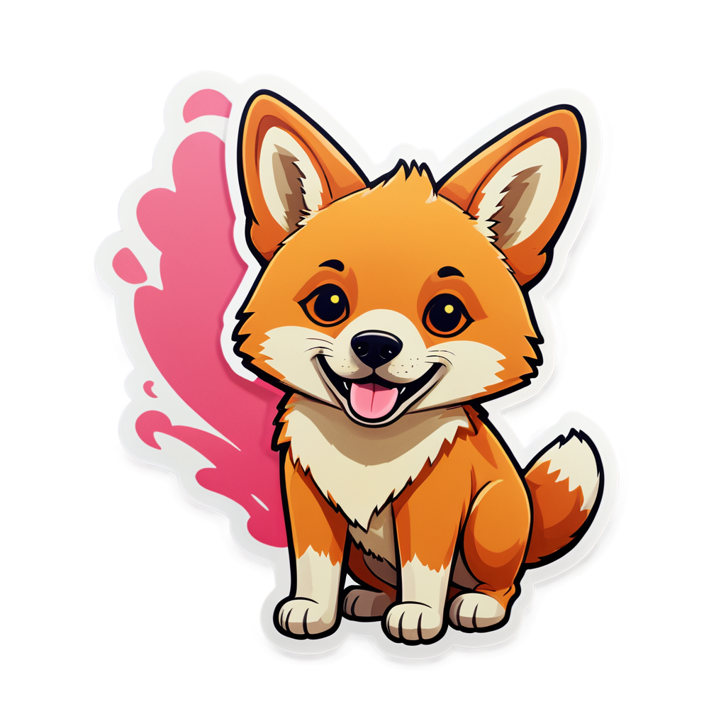 Cute Dingo Sticker