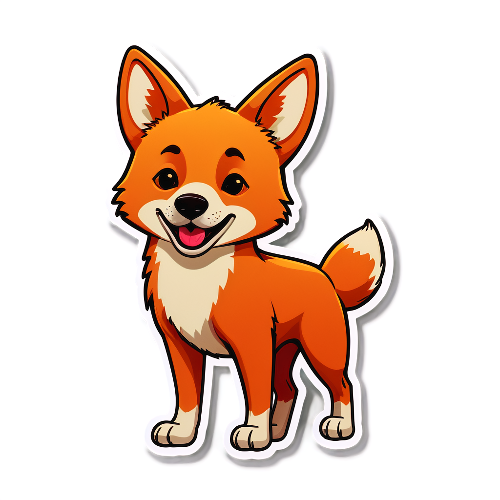 Cute Dingo Sticker