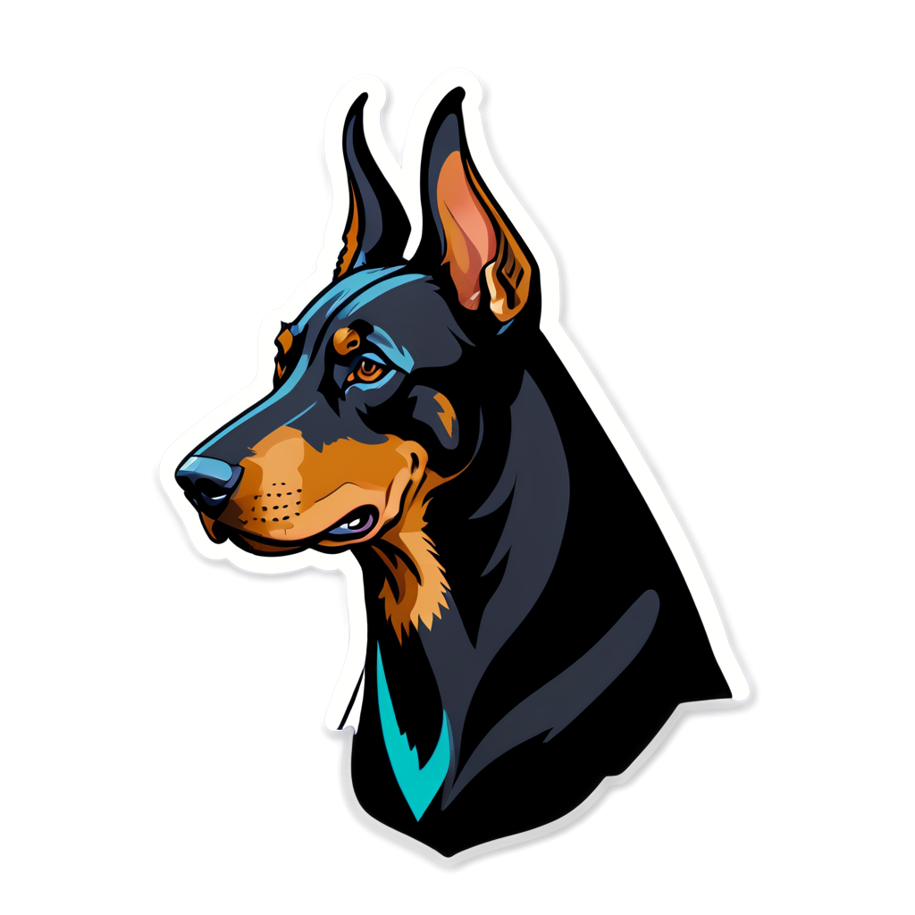 Doberman Sticker Ideas