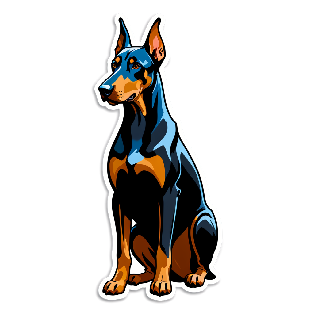 Doberman Sticker Ideas