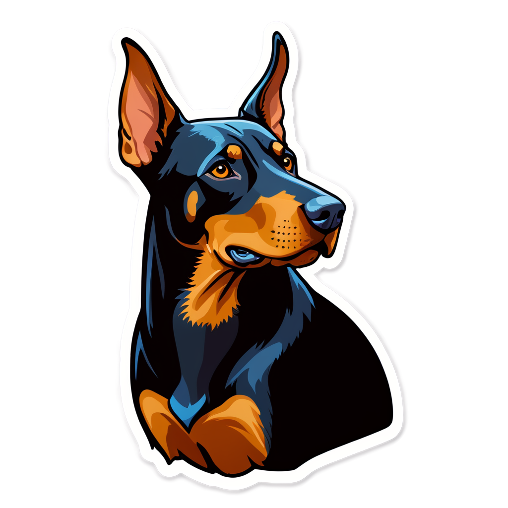 Doberman Sticker Ideas