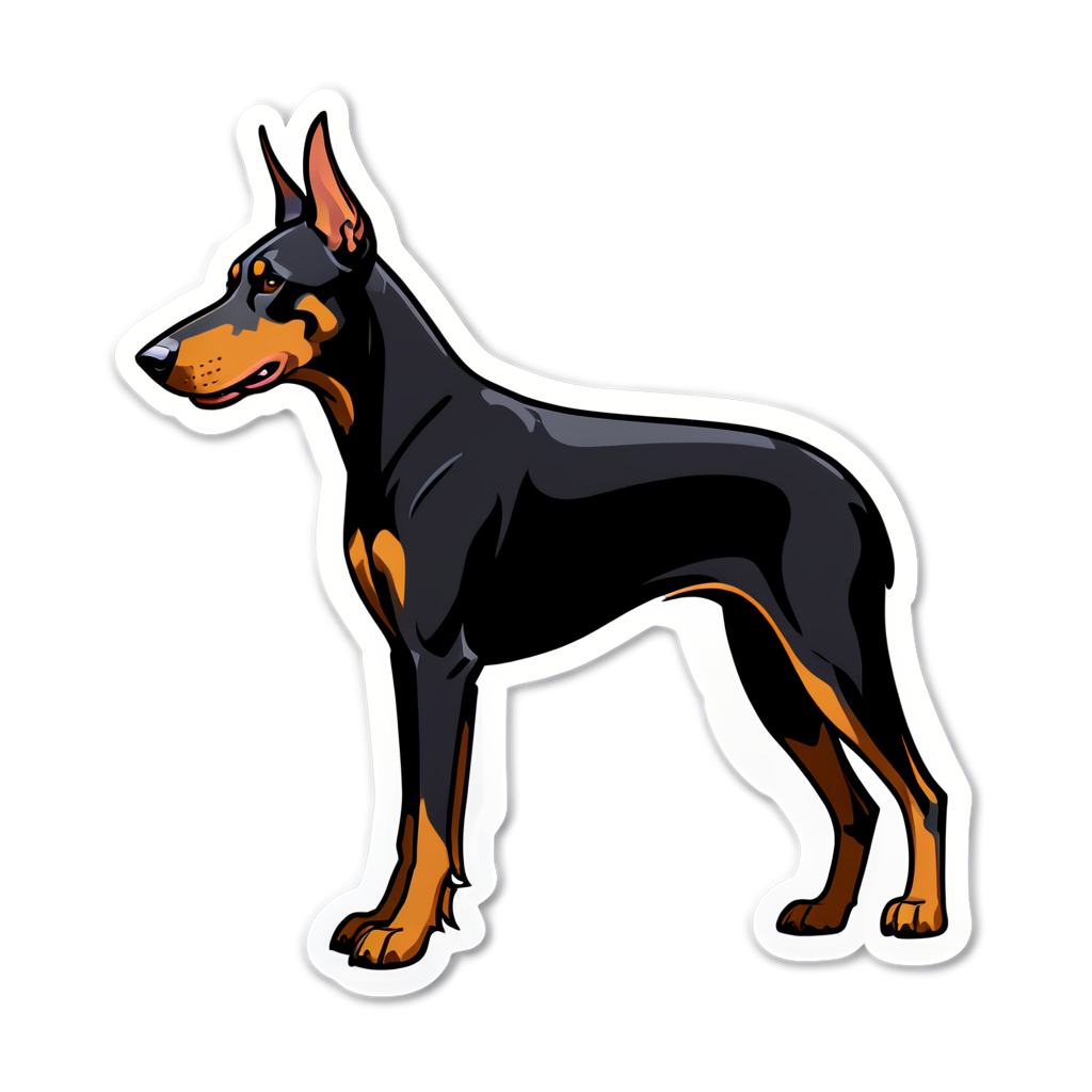 Doberman Sticker Ideas