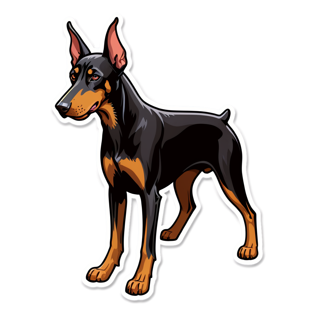 Doberman Sticker Collection