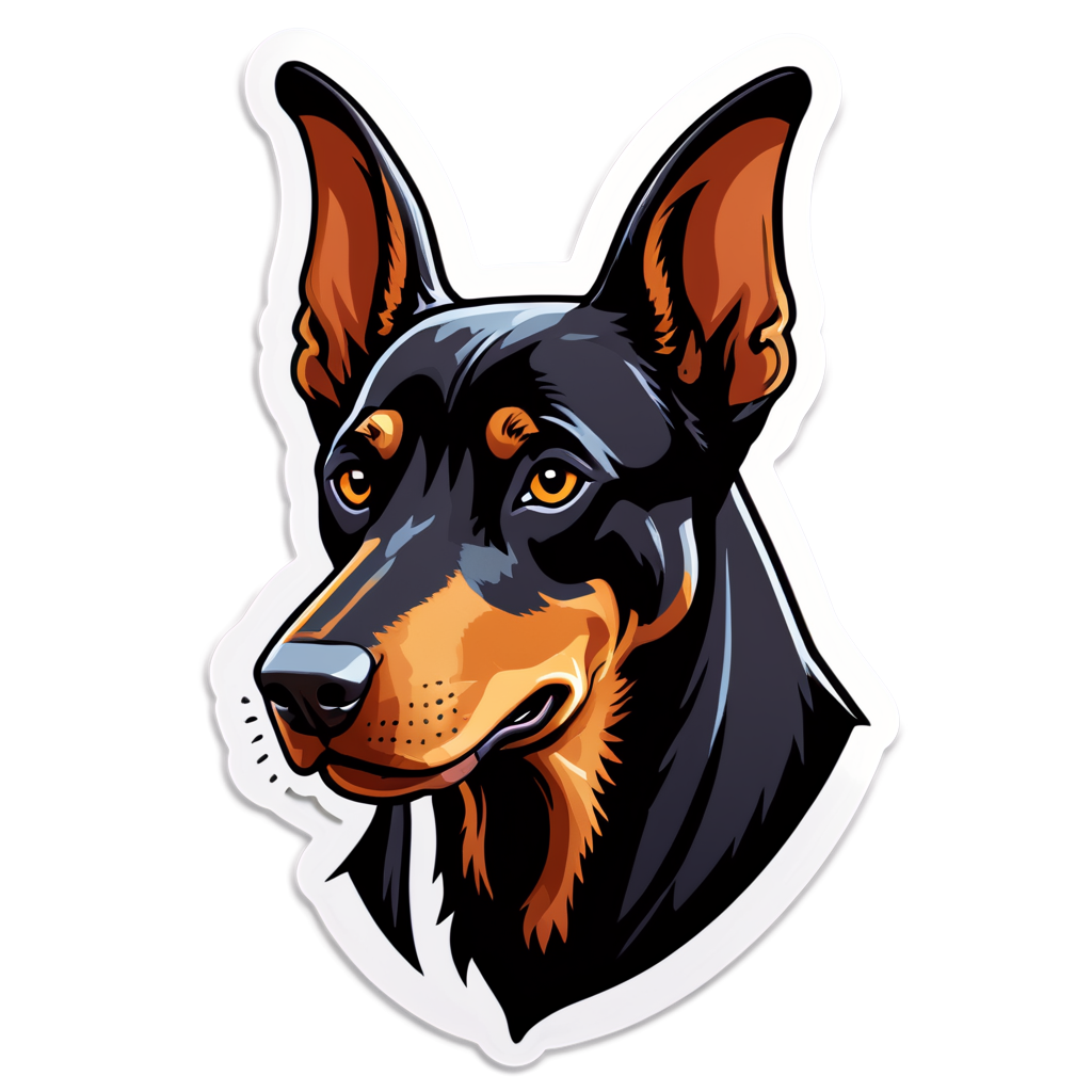 Doberman Sticker Collection