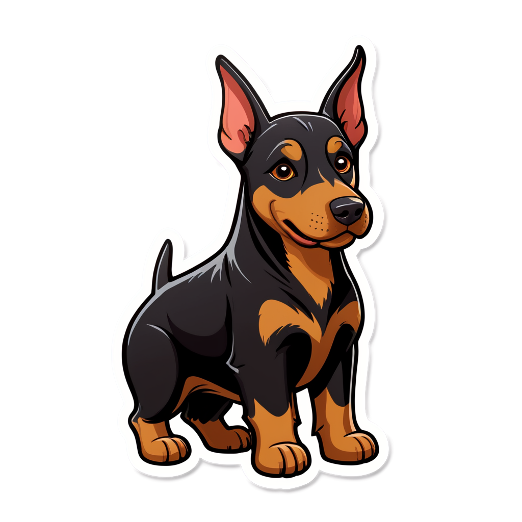 Doberman Sticker Collection