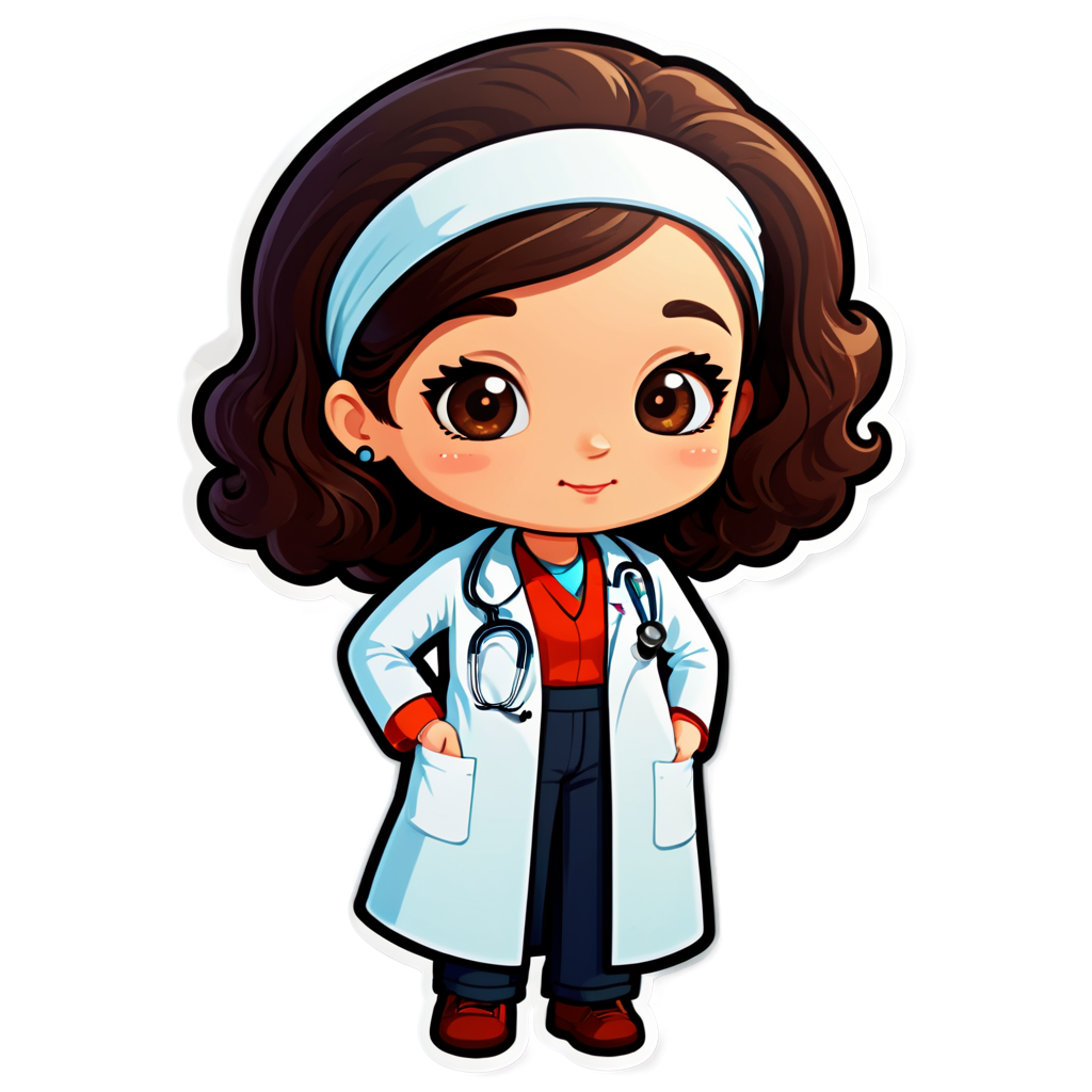 Cute Doctora Sticker