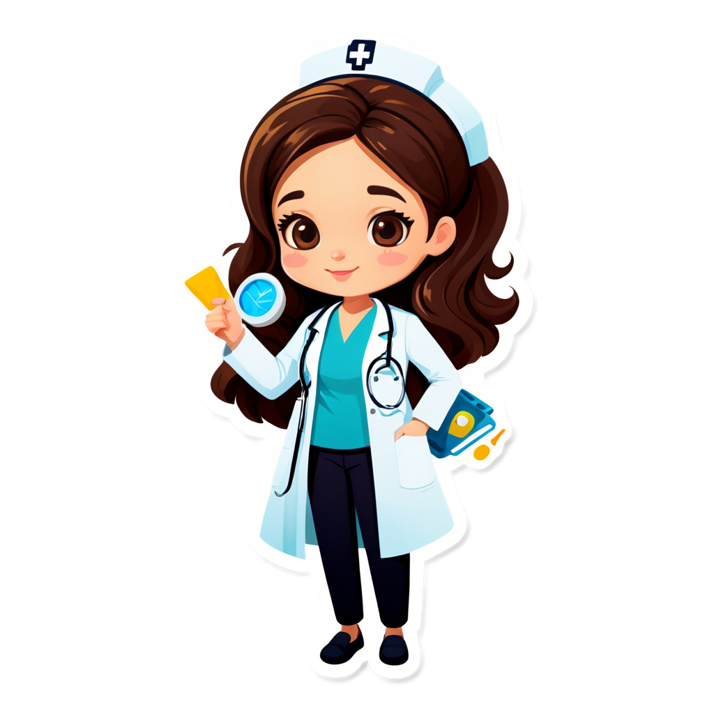 Cute Doctora Sticker