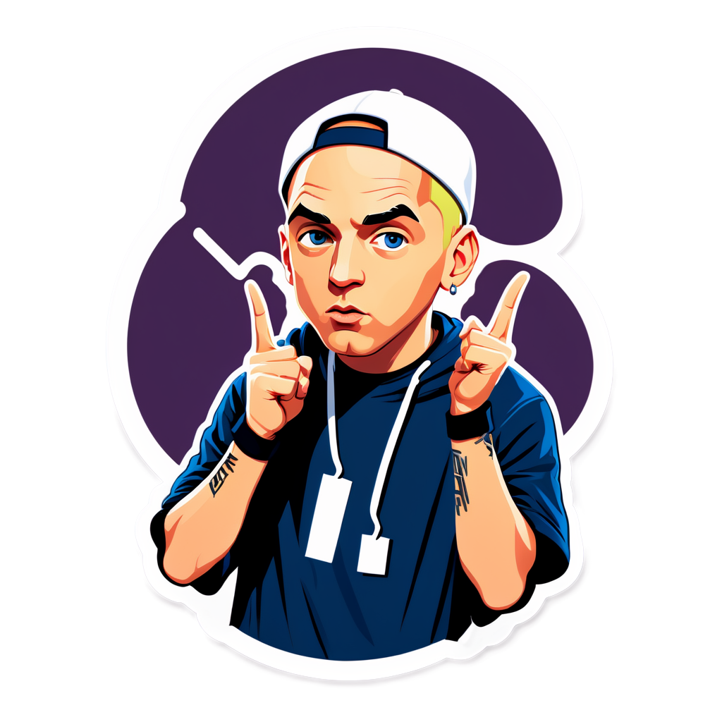 Cute Eminem Sticker