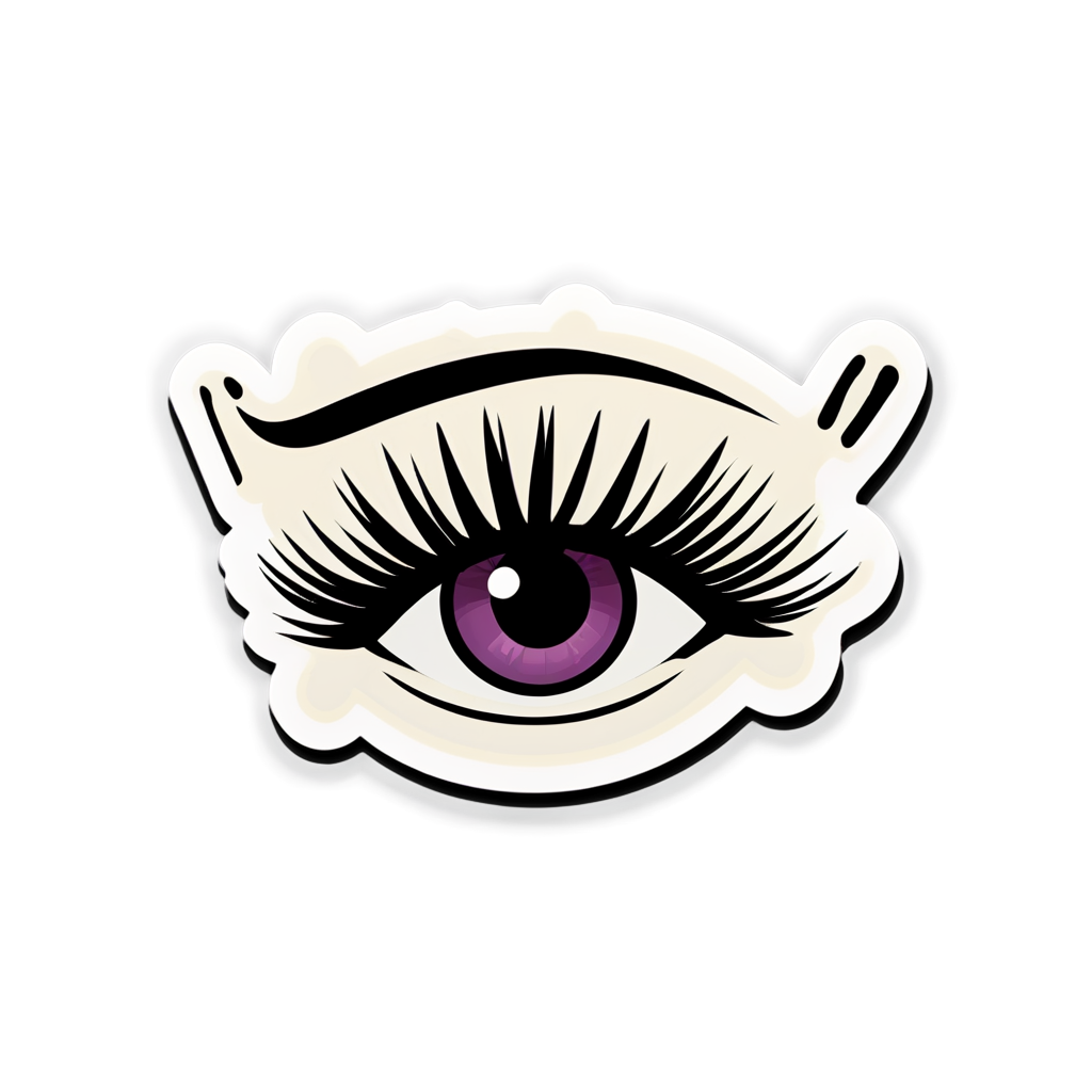 Eyelashes Sticker Ideas