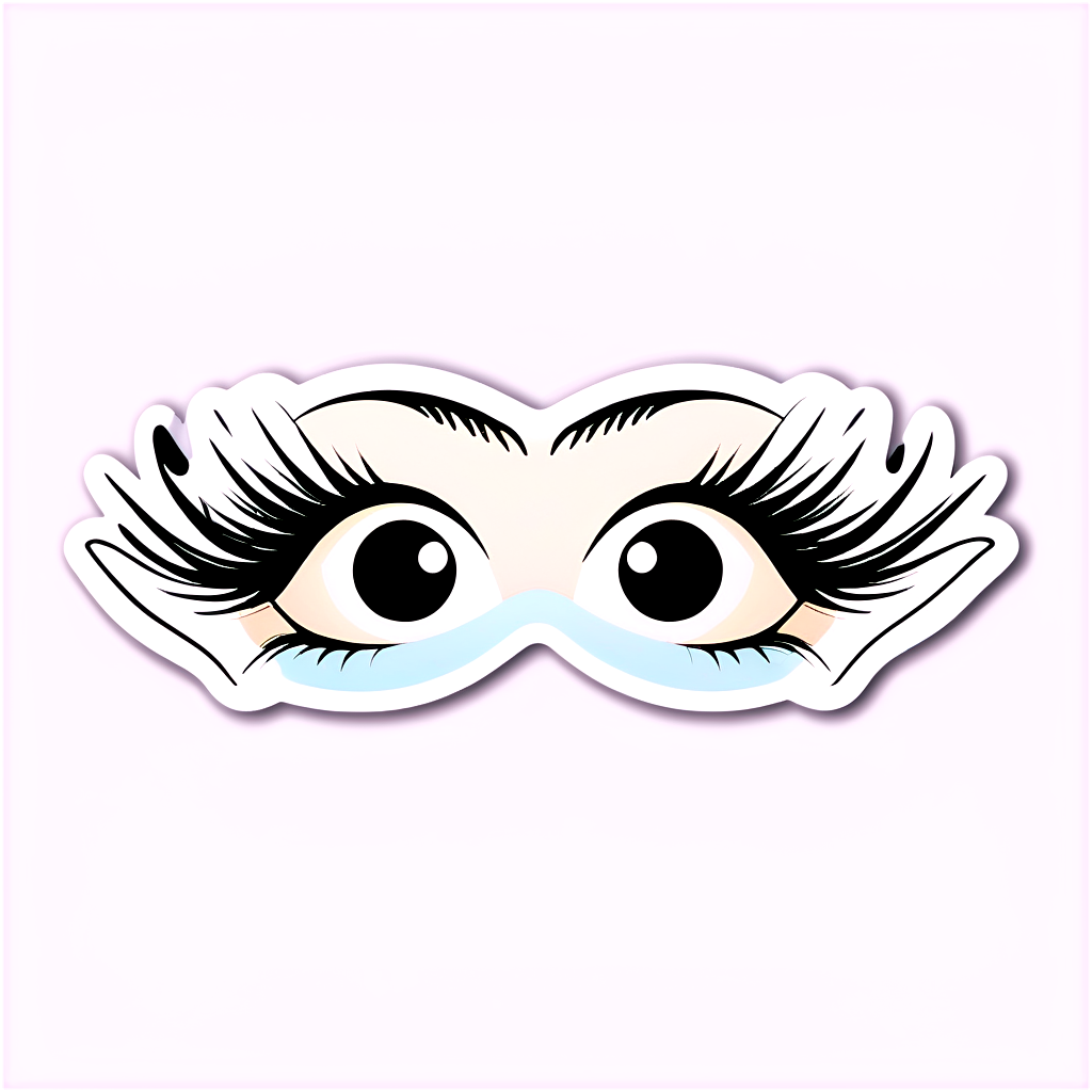 Eyelashes Sticker Ideas