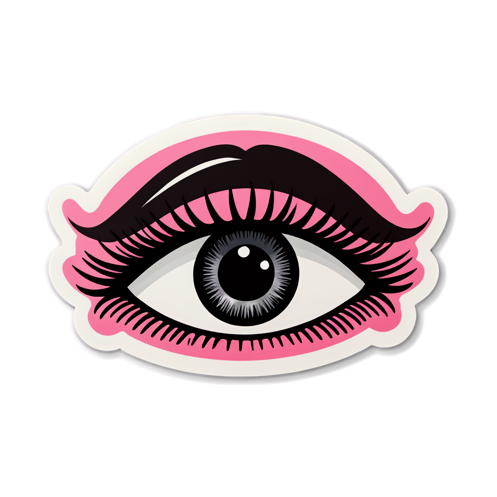 Cute Eyelashes Sticker