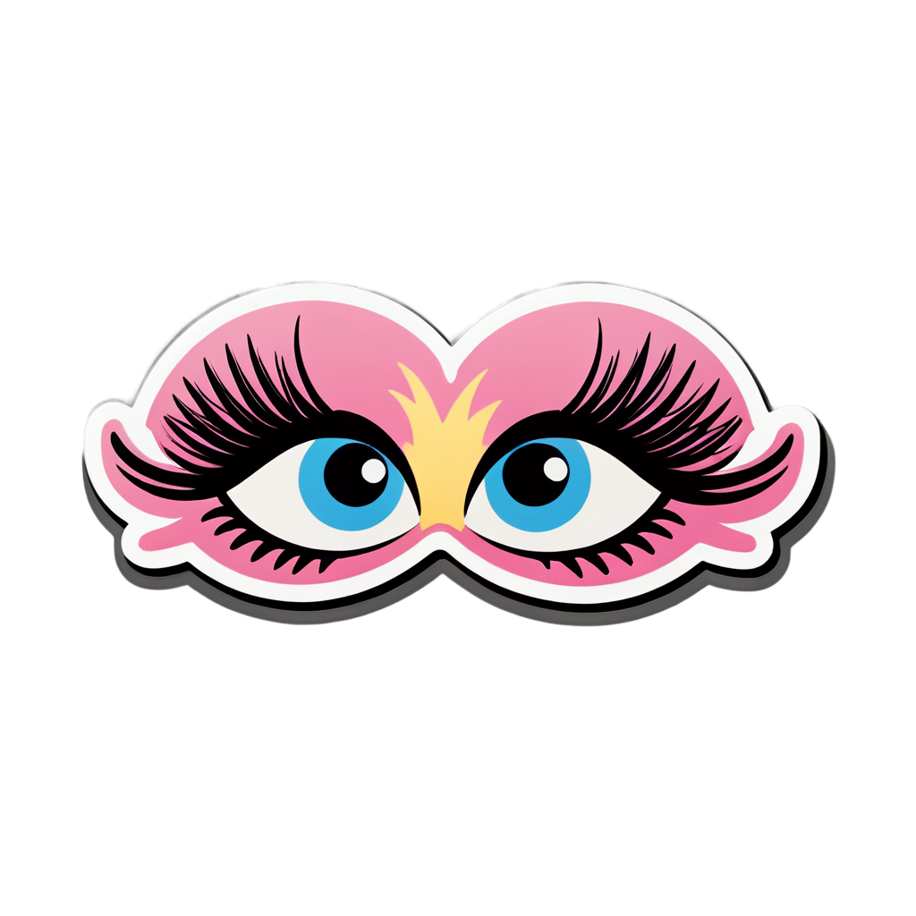 Cute Eyelashes Sticker