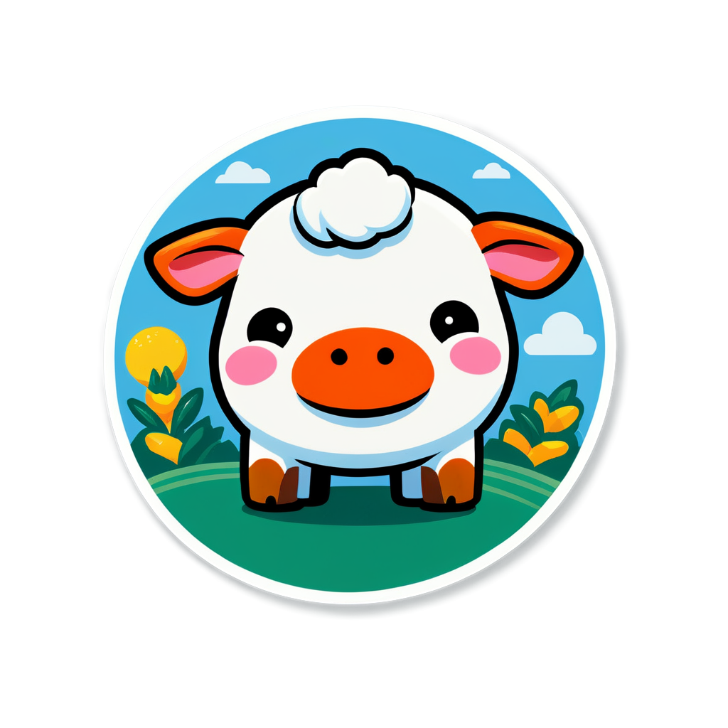 Cute Farmageddon Sticker