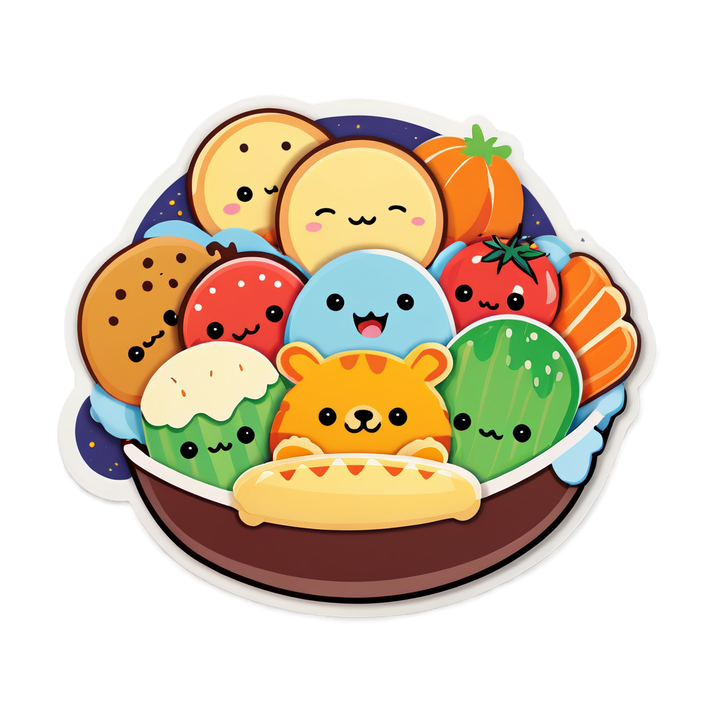 Cute Feast Sticker