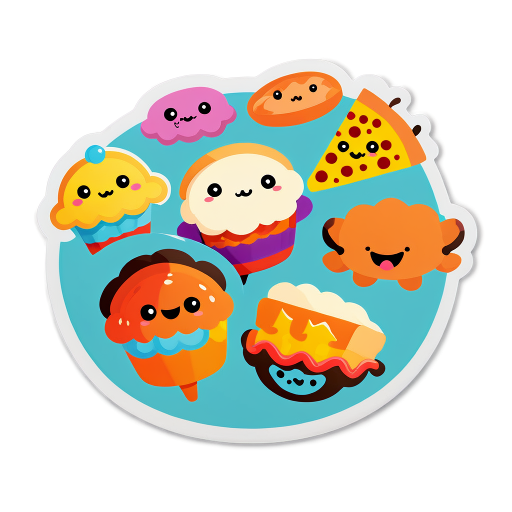 Cute Feast Sticker