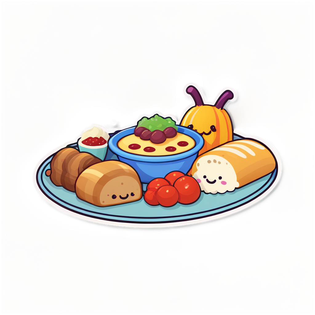 Cute Feast Sticker