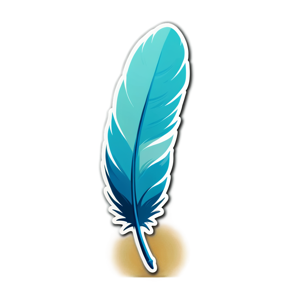 Cute Feather Sticker