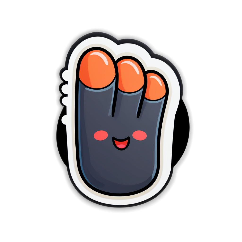 Cute Fingers Sticker