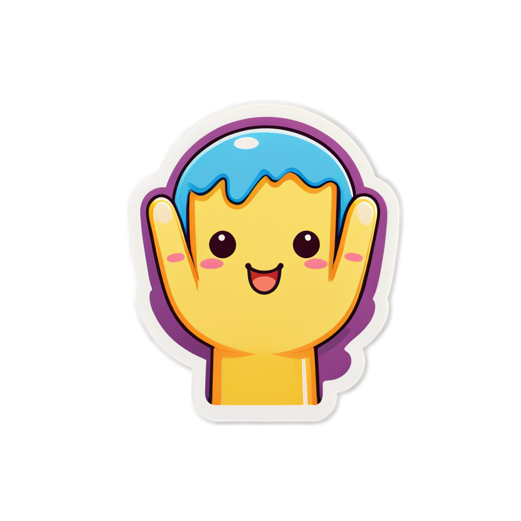 Cute Fingers Sticker