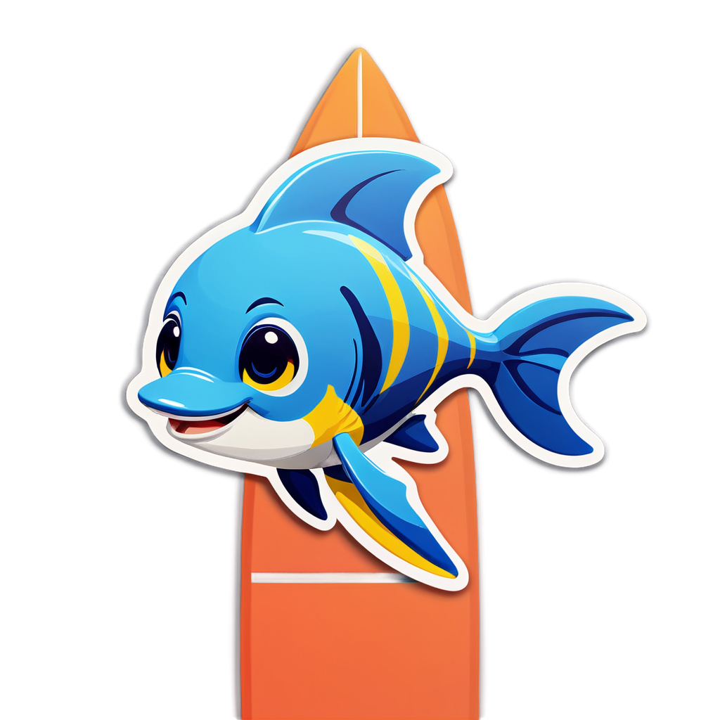 Cute Fins Sticker