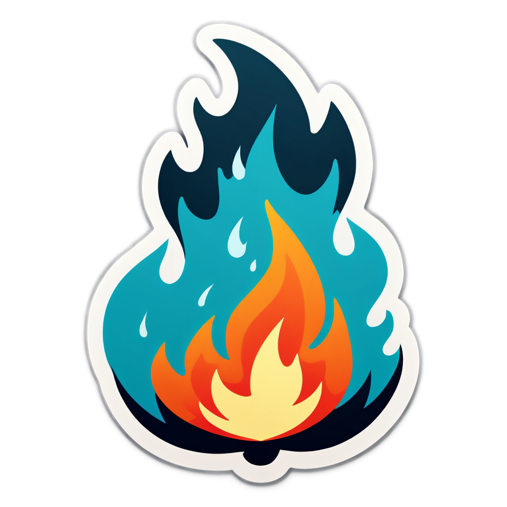 Cute Fires Sticker