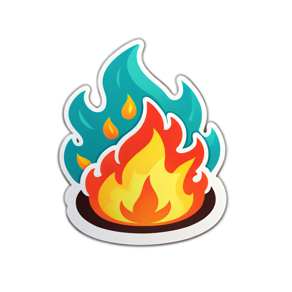 Cute Fires Sticker