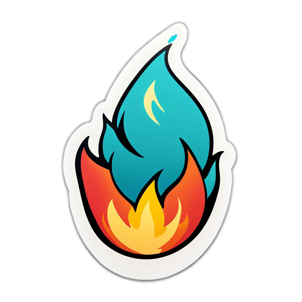 Cute Fires Sticker