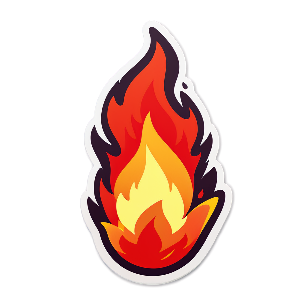 Cute Fires Sticker