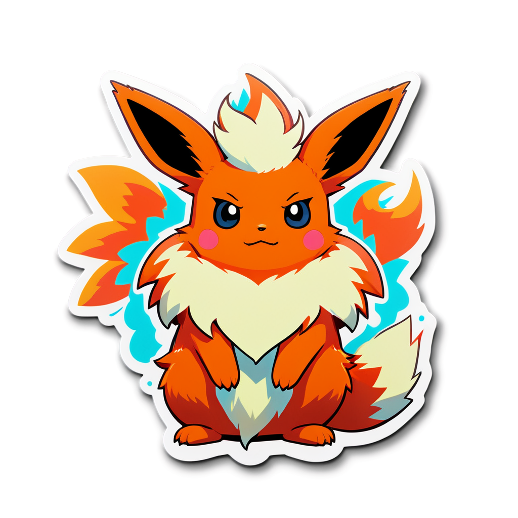 Cute Flareon Sticker