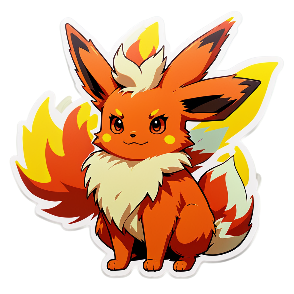 Cute Flareon Sticker