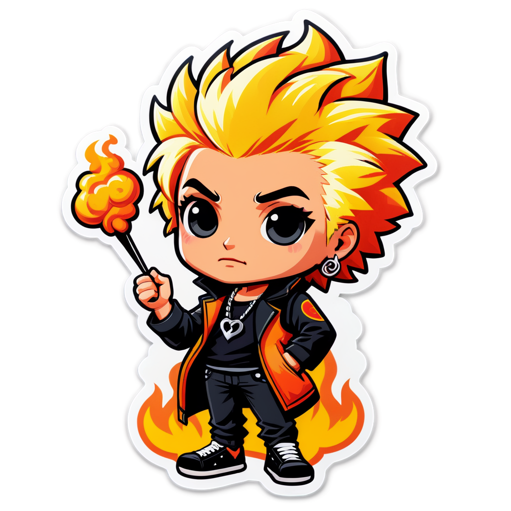 Cute Flavortown Sticker