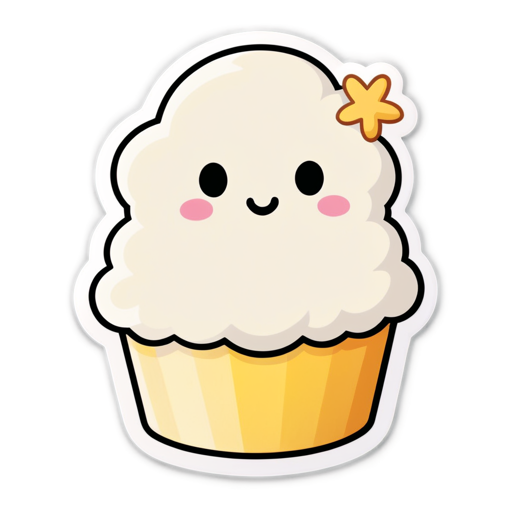 Cute Flour Sticker