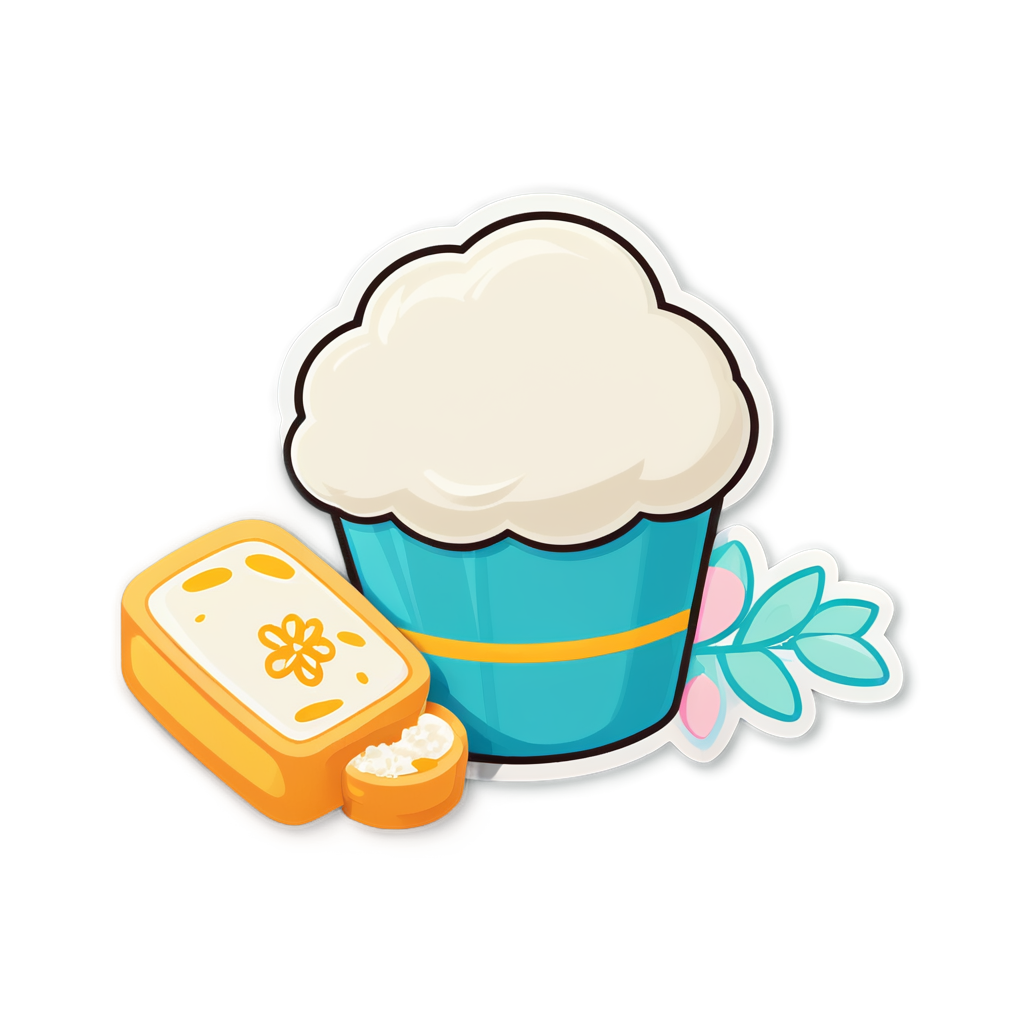 Cute Flour Sticker