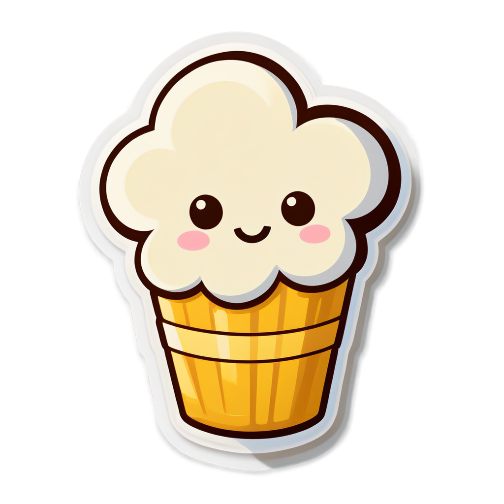 Cute Flour Sticker