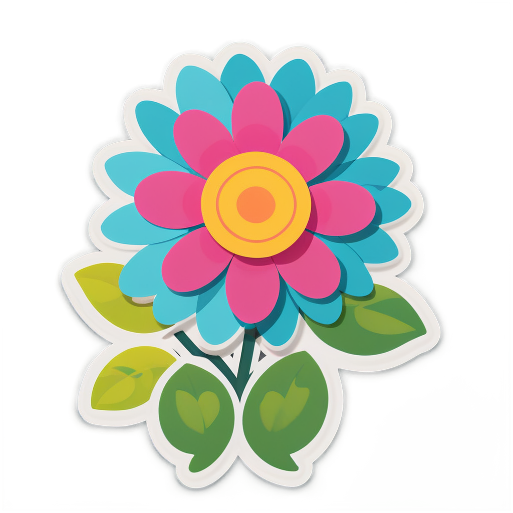 Cute Flower Sticker