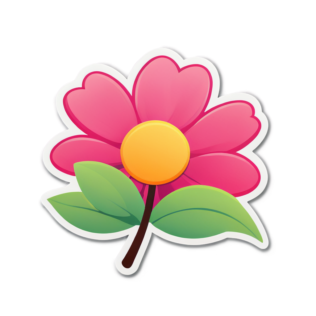 Cute Flower Sticker