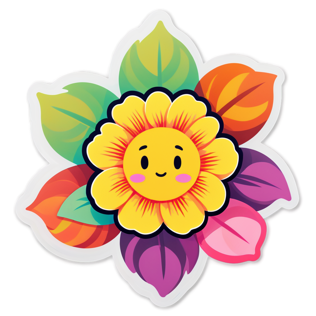 Cute Flower Sticker