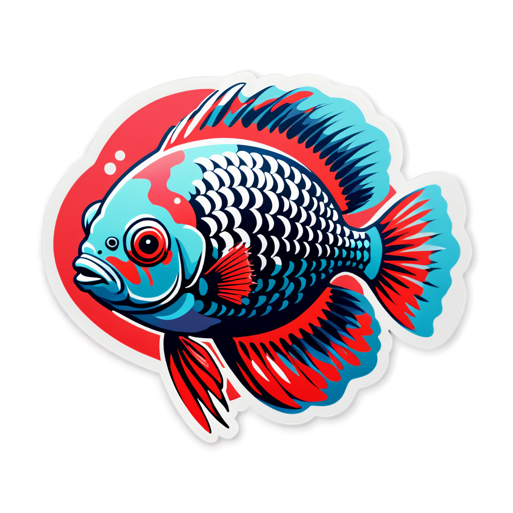 Flowerhorn Sticker Collection