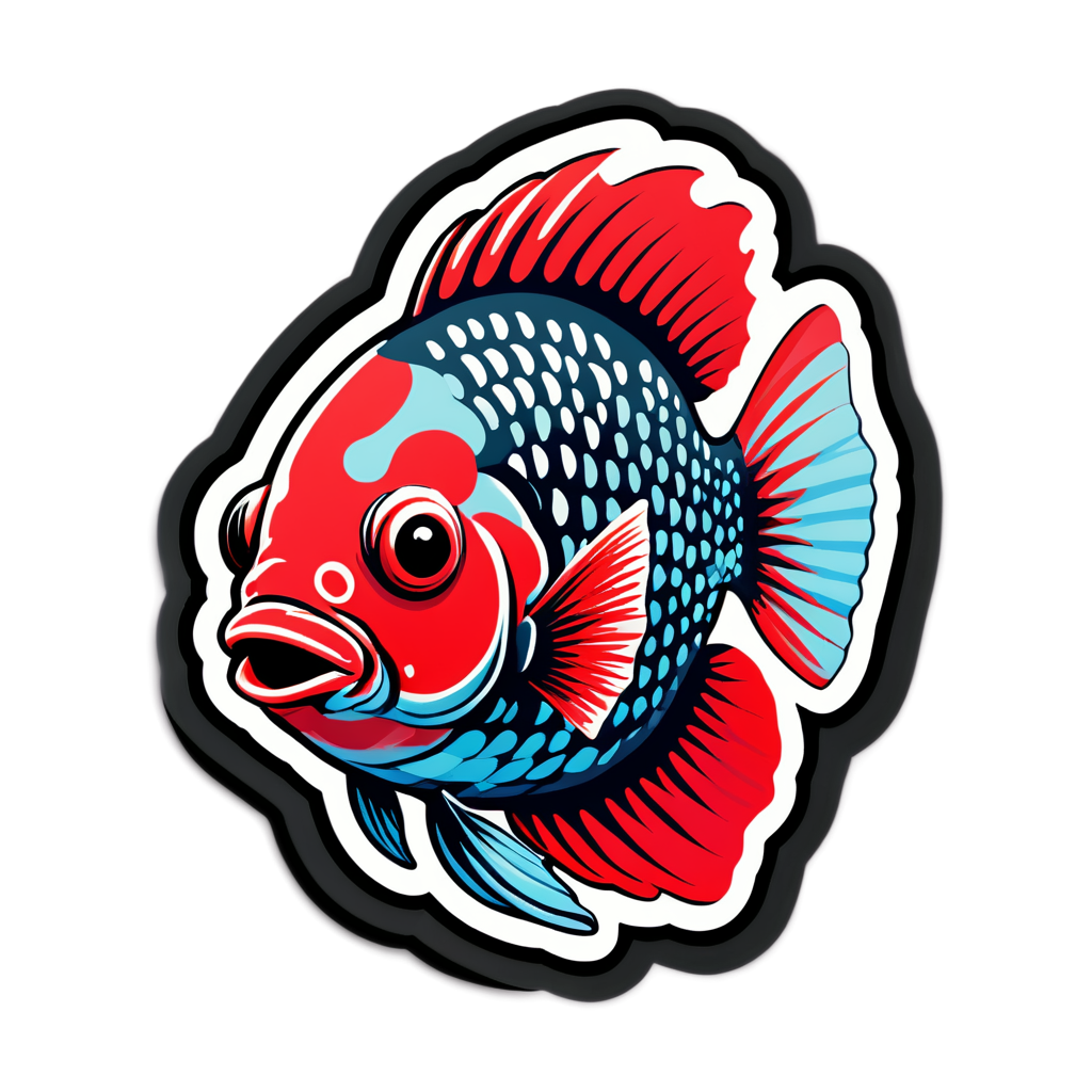 Flowerhorn Sticker Collection