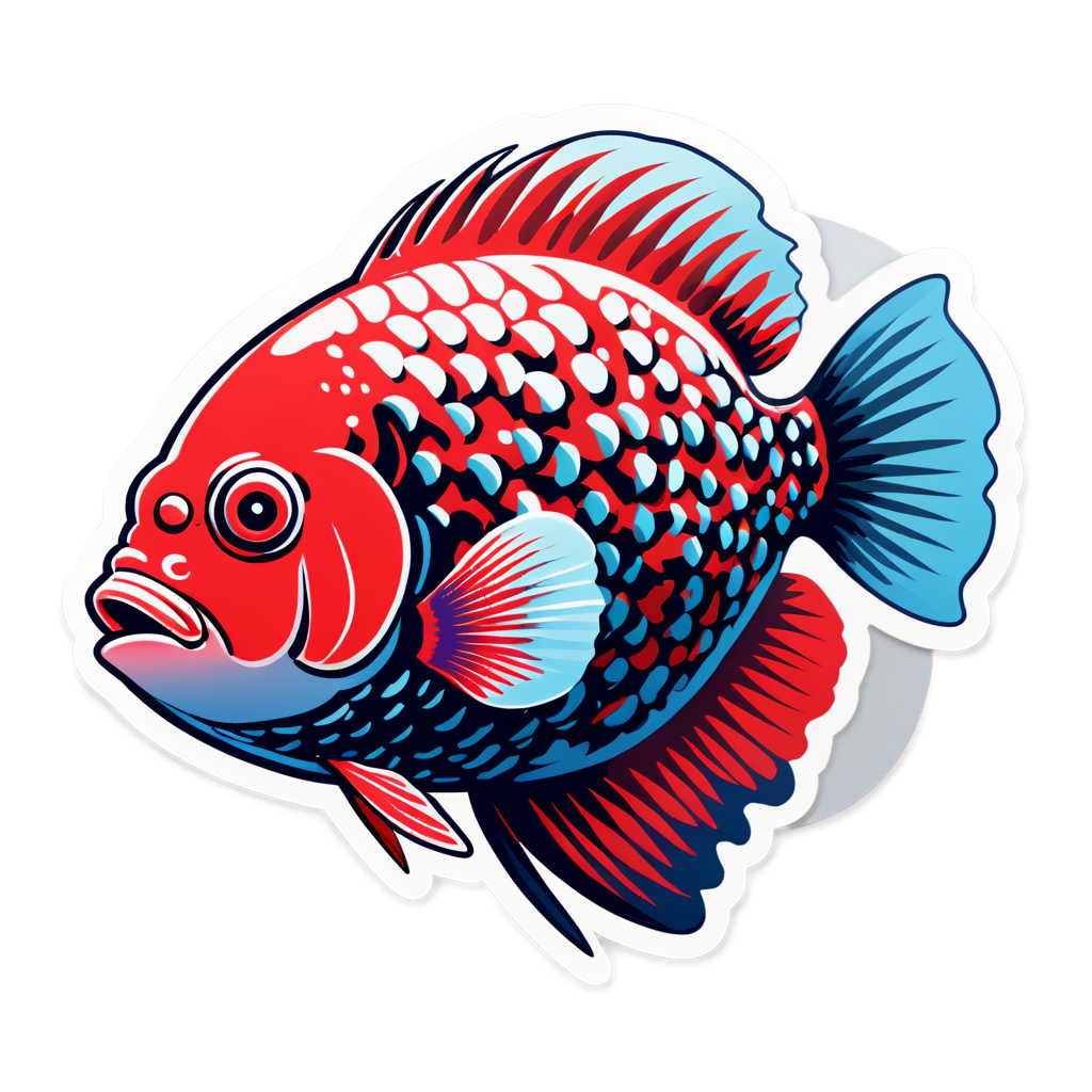 Flowerhorn Sticker Collection