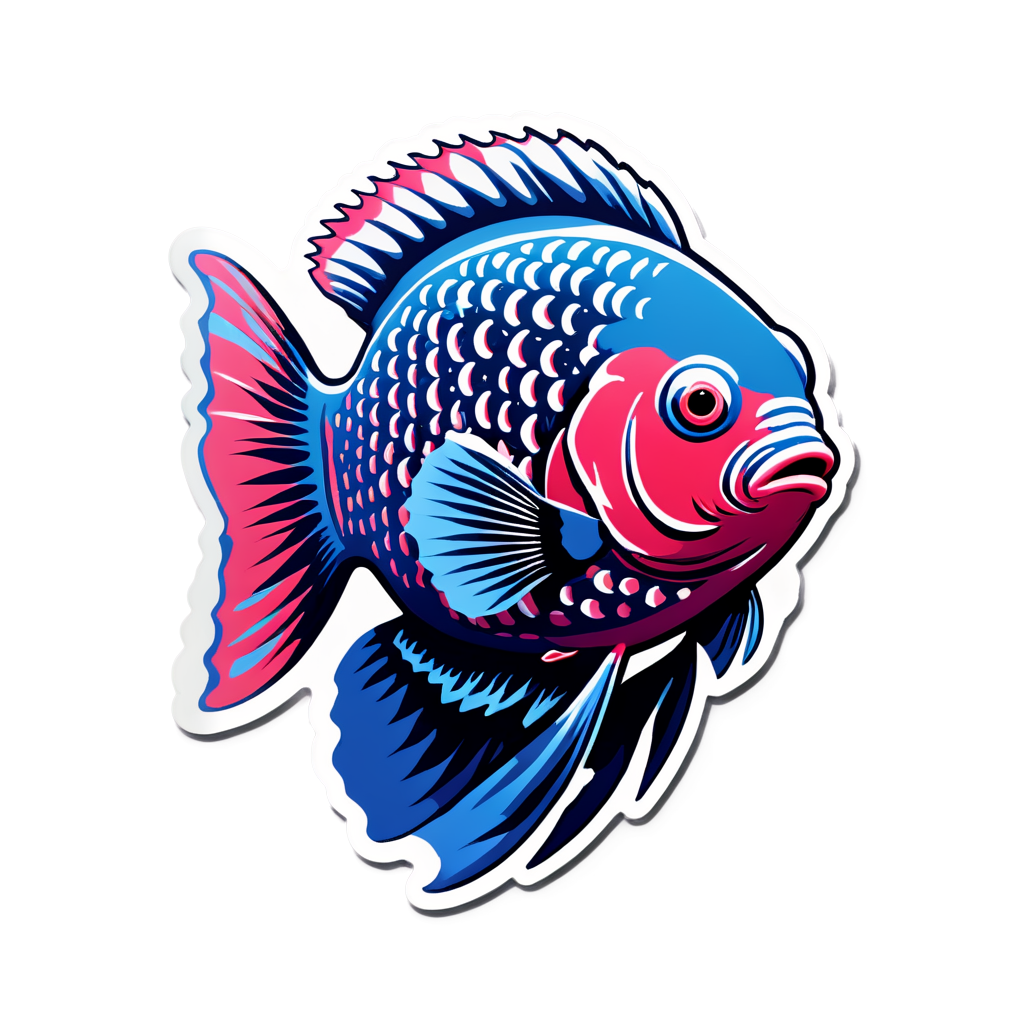 Flowerhorn Sticker Collection