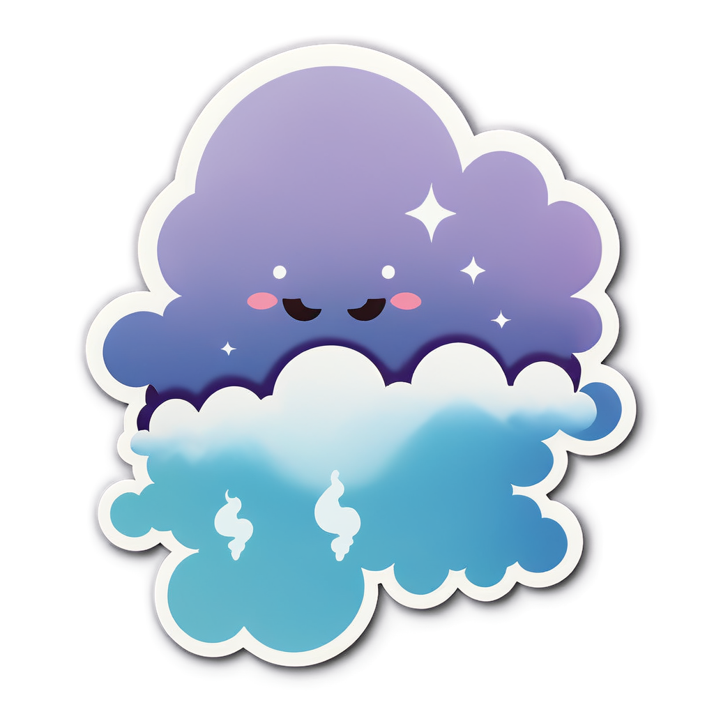 Cute Fog Sticker